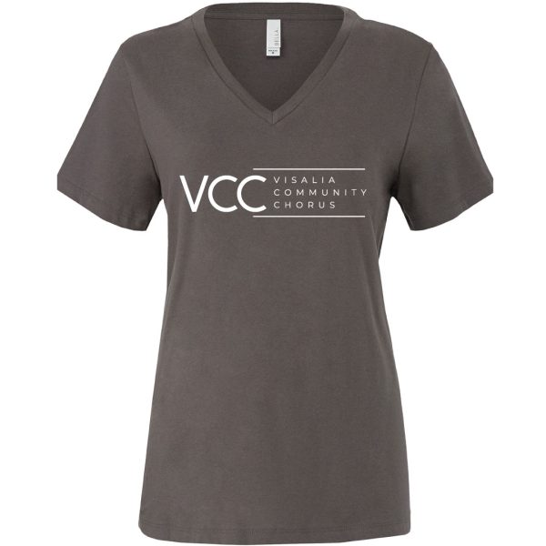 6405 | Relaxed Jersey V-Neck T-Shirt  VCC Logo